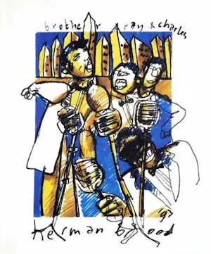 Herman Brood - Kleurenoffset-litho RAY CHARLES uit 1993 kopen? Bied vanaf 55!