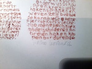 Leo Musch - Cantecleer met tekst en veer kopen? Bied vanaf 30!