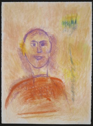 Jef Diederen - Krijttekening, Figuur kopen? Bied vanaf 1!