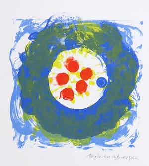 Jef Diederen - Litho, Zonder titel verkocht voor € 1!