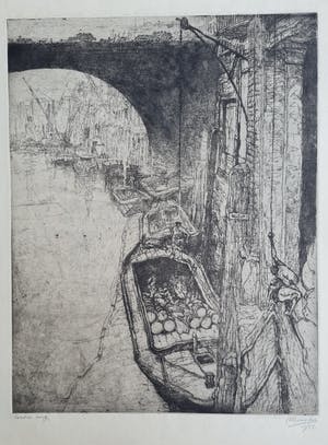 Jules De Bruycker - Londen Brug - hsndgesigneerd kopen? Bied vanaf 325!