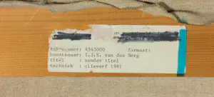 Irene van den Berg - Olieverf op doek, Zonder titel - Ingelijst kopen? Bied vanaf 50!