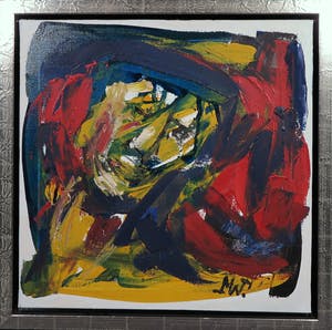 Martin van Wordragen - Olieverf op doek, Bosbewoner - Ingelijst kopen? Bied vanaf 1!