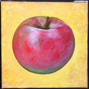 Mylene Vrolijk - Olieverf op doek, Vierluik appels kopen? Bied vanaf 10!