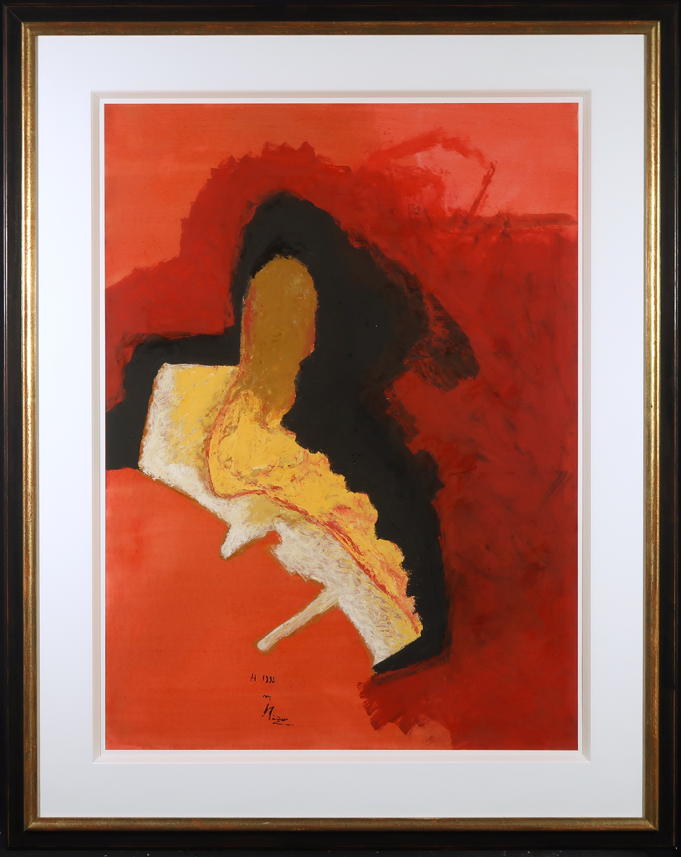 Miguel Ybanez - Olieverf op papier, Vernieuwing - Ingelijst (Zeer groot) verkocht voor € 600!