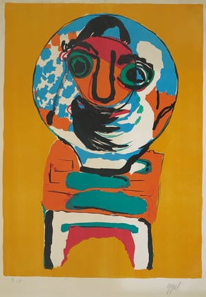 Karel Appel - Zeefdruk, Jules dans la lune kopen? Bied vanaf 450!