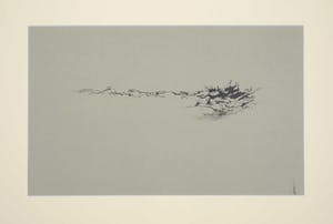 Melle Oldeboerrigter - Inkttekening op papier, z.t. Landschap kopen? Bied vanaf 80!