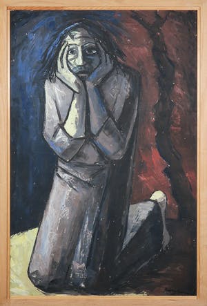 Berry Brugman - Olieverf op doek, Christus - Ingelijst kopen? Bied vanaf 100!