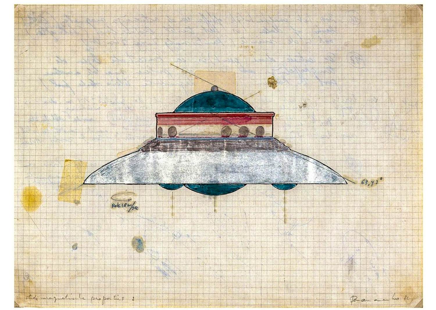 Panamarenko - Studie Magnetische Proporties verkocht voor € 40!