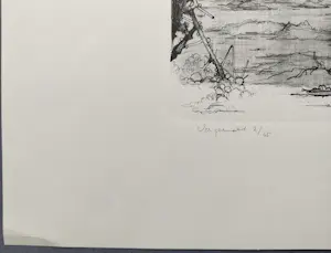 Dirkje Kuik - vergezicht – gesigneerde litho kopen? Bied vanaf 49!