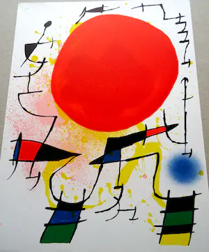 Joan Miro - 'LeSoleil Rouge` - 'Litografo Volume I', Spaanse uitgave uit 1972 Mourlot 858 kopen? Bied vanaf 149!