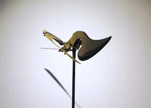 Jorg Wiele - Einzigartige kinetische/bewegliche Skulptur (Messing, Stahl, Kupfer) + 3 Bücher kopen? Bied vanaf 3000!