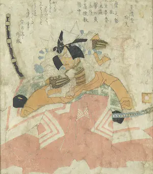 Kunisada Utagawa - Houtdruk, Samurai kopen? Bied vanaf 50!