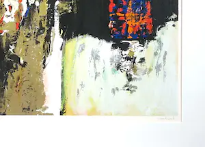 Hans Vanhorck - Zeefdruk, Axis Mundi - Ingelijst (Zeer groot) kopen? Bied vanaf 40!