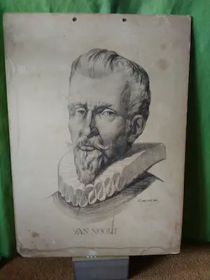 Adriaan van 't Hoff - vier zeefdrukken van historische personen kaufen? Bieten Sie von 40!