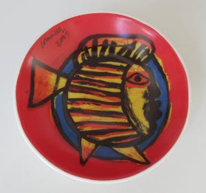 Corneille - Vier porseleinen onderzetters en een kopje kopen? Bied vanaf 28!