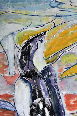 Anton Vrede - Strange relationship - Olie op doek - Gesigneerd - 95x125 cm - 1987 kopen? Bied vanaf 250!