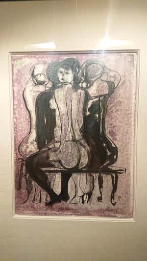 Niet of onleesbaar gesigneerd - Inkt 1981 monogram verkocht voor € 1!