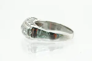 13- Klassieke 18Krt gouden art deco dames ring met 5 briljanten - kleine maat! kopen? Bied vanaf 230!