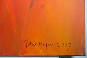 Peter Meijer - Acryl op doek, Onverwacht bezoek - Ingelijst (Groot) kopen? Bied vanaf 350!