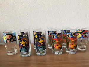 Corneille - Prachtige set - 6 Bekers - 10 Glazen - 5 Onderzetters. kopen? Bied vanaf 50!