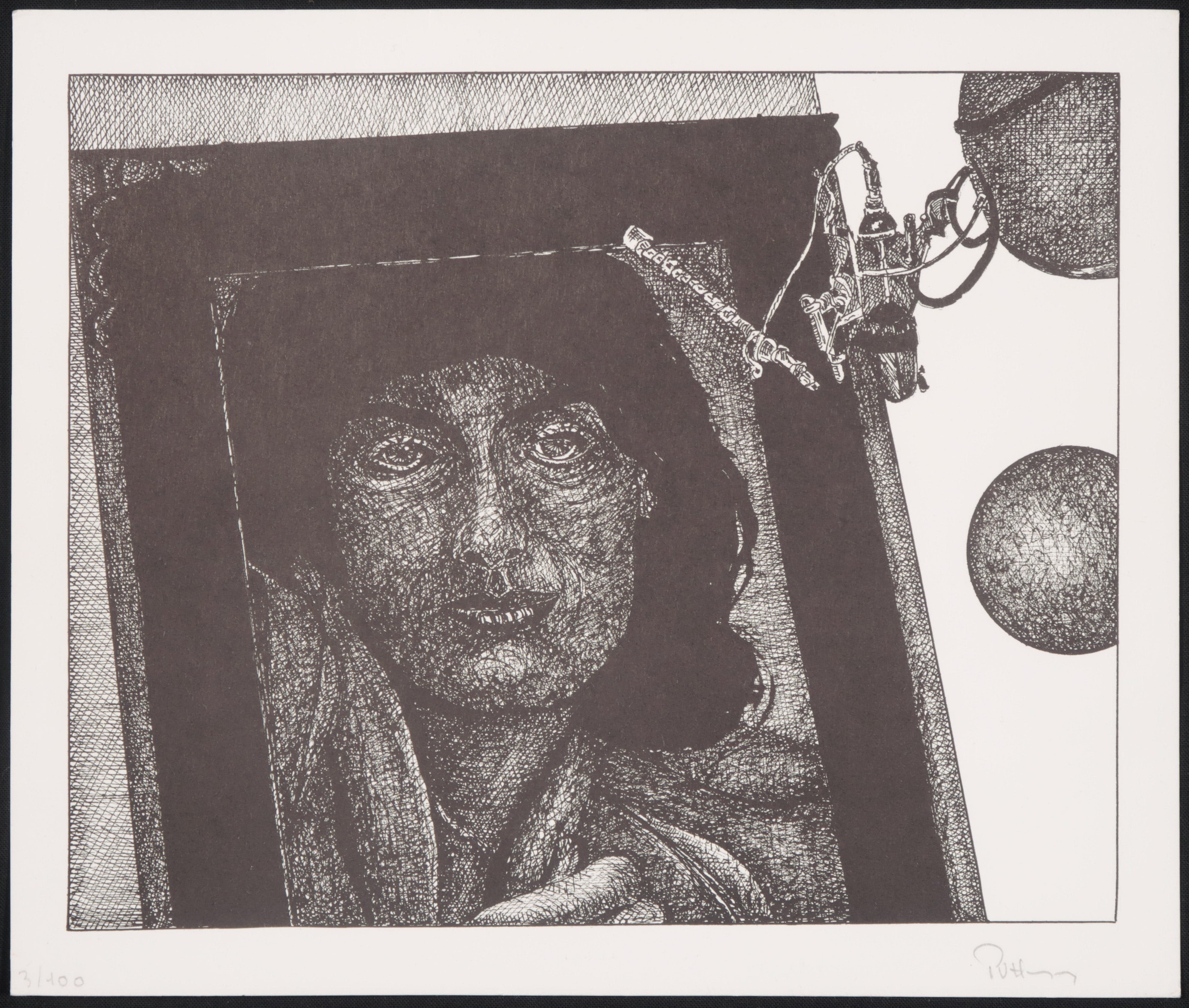 Paul Van Hoeydonck - Litho, Space kopen? Bied vanaf 1!