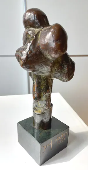 Jean Houben - Man met kind, bronzen beeld kopen? Bied vanaf 750!