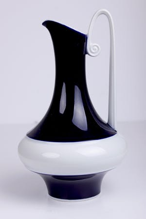 Edelstein Porzellan - Blauw en witte porseleinen karaf | Duitsland | 1950's kopen? Bied vanaf 14!