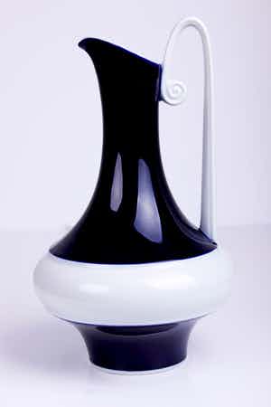 Edelstein Porzellan - Blauw en witte porseleinen karaf | Duitsland | 1950's verkocht voor € 14!