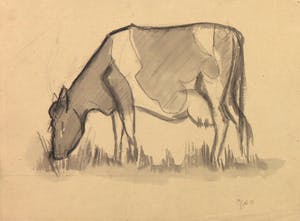 Joe Wols - Lot van vier potloodtekeningen, Ledematen en koeien kopen? Bied vanaf 1!