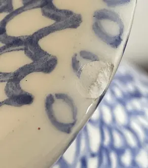 Erna Anema - Handbeschilderde blauw witte aardewerken vaas - Stadsspelen 2006 kopen? Bied vanaf 95!