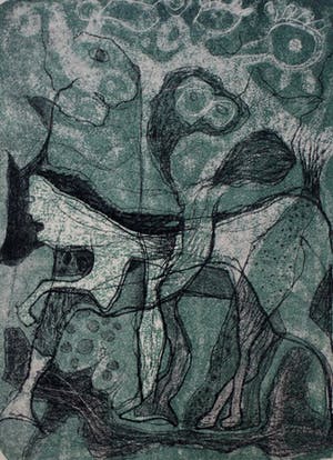 Harry van Kruiningen - Map met 8 kleurenlitho’s: Metamorphosen- 1953 kopen? Bied vanaf 295!