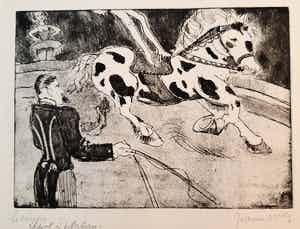 Jeanne Bieruma Oosting - Le Cirque 'Cheval a plateau' verkocht voor € 90!