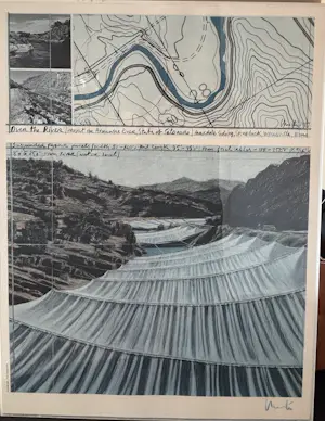Christo - Over the River ( lot van 2 lithos) kopen? Bied vanaf 2500!