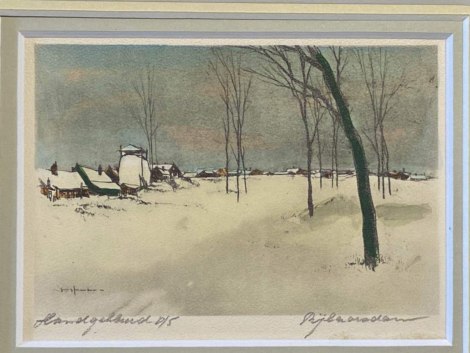 Jan Rijlaarsdam - Winterlandschap kopen? Bied vanaf 100!