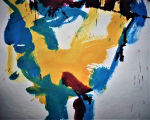 Anton Heyboer - De oervogel .Mooie krachtige sierlijke kleurige schildering . kopen? Bied vanaf 275!