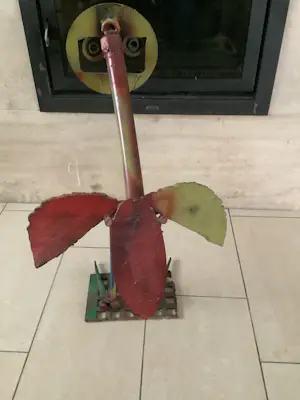 Wim Cerneus - Koopje : Prachtig beeld van een vogel , beschilderd door Herman Brood kopen? Bied vanaf 750!