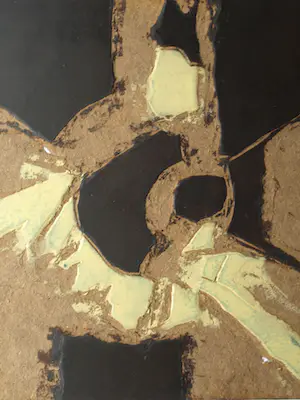 Fon Klement - 4 beschilderde hardboard platen, gebruikt als drukplaten voor de drukpers kopen? Bied vanaf 1!