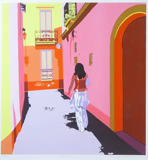 Marco Kooiman - Zeefdruk, Gallipoli - Ingelijst kopen? Bied vanaf 80!