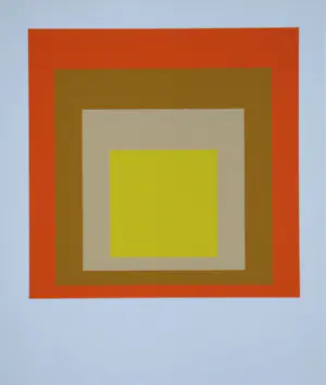 Josef Albers - Homage to the Square - Yes Sir - Zeefdruk in 4 kleuren - 1971 kopen? Bied vanaf 120!