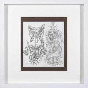 Peter Pontiac - Ontwerptekening in potlood - Ingelijst kopen? Bied vanaf 1!