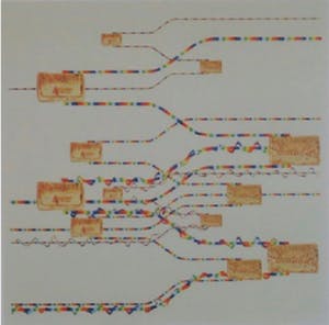 Rob Scholte - Schitterend zeefdruk. Titel,"Mis en bouteille dans Noscaves" (2000) kopen? Bied vanaf 50!