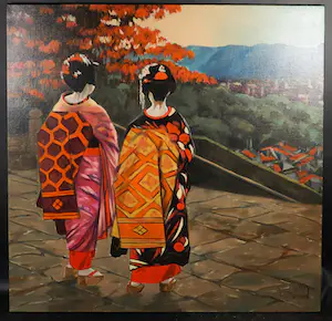 Valentin Bakardjiev - Olieverf op doek, Kyoto (Groot) kopen? Bied vanaf 150!