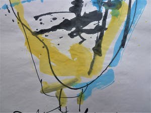 Anton Heyboer - De oervogel .Mooie sierlijke kleurige schildering . kopen? Bied vanaf 275!