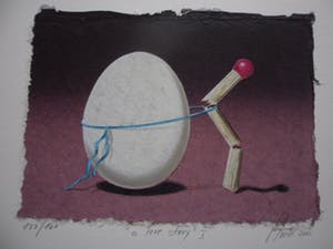 Sharon Amir - Zeefdruk. Titel: “ A Love story 1 “. kopen? Bied vanaf 30!