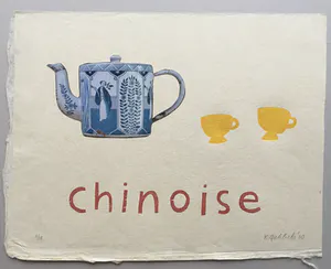 Klaas Gubbels - houtdruk ‘ Chinoise ’ - 2010 - oplage 18 ex kopen? Bied vanaf 395!