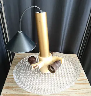 Niet of onleesbaar gesigneerd - Jaren '60 Hollywood Regency plafond Lamp kopen? Bied vanaf 1!