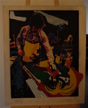 Karel Appel - Zeefdruk uit de serie Seven summer days kopen? Bied vanaf 55!