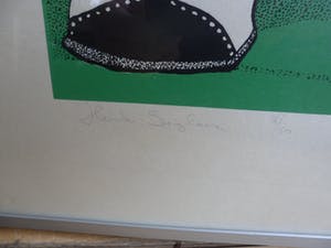 Niet of onleesbaar gesigneerd - Zeefdruk, Golfer. kopen? Bied vanaf 1!