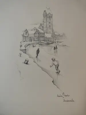 Anton Pieck - 36 tekeningen en een ophang lijst kopen? Bied vanaf 25!